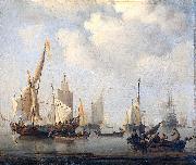 willem van de velde  the younger Ships in a calm china oil painting artist